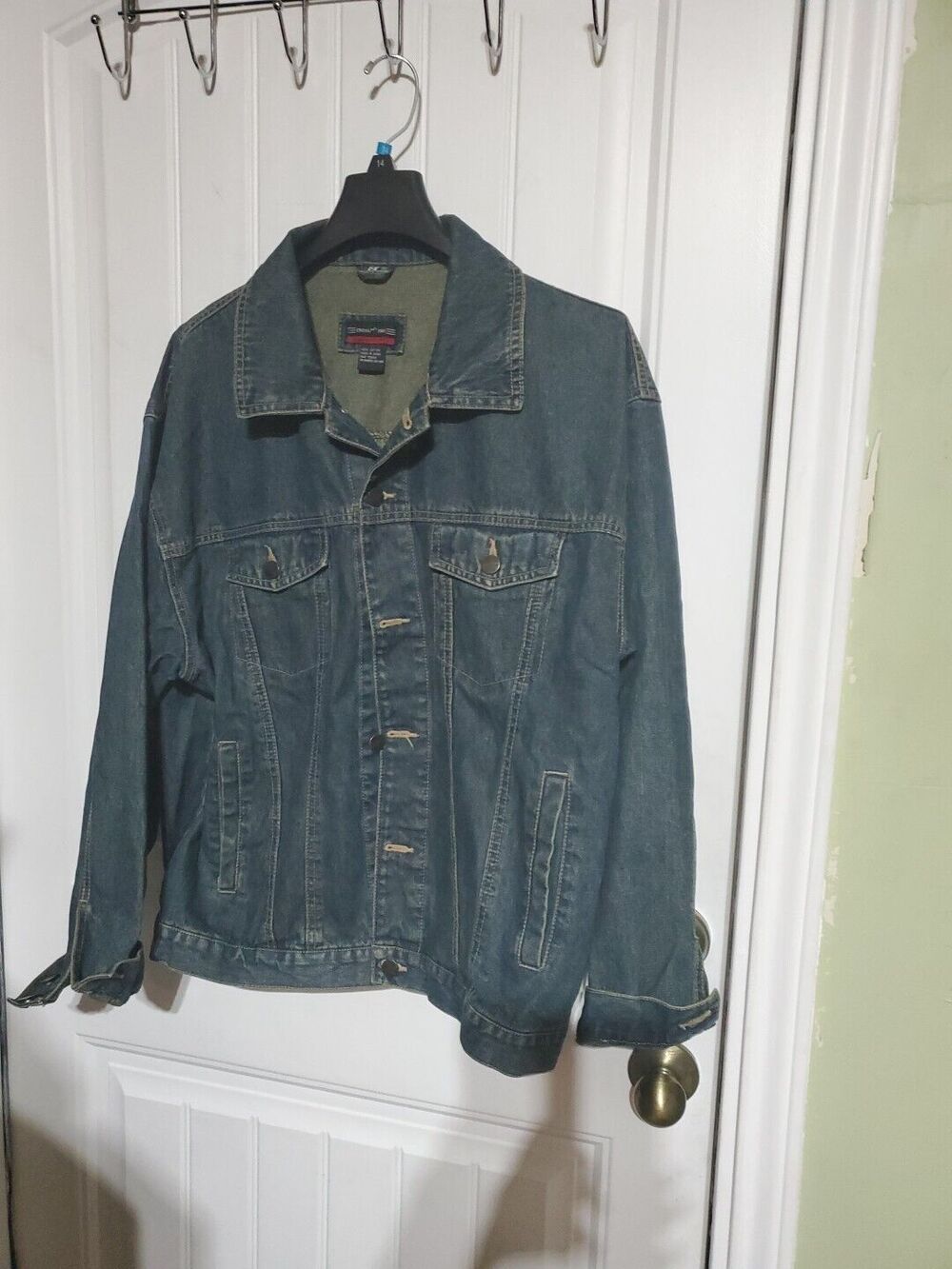 VTG CrossFire Men Jean Jacket Trucker Size M - Picture 5 of 12